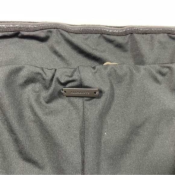 New AllSaints Charlie Midi Column Dress Black US 8 - Picture 5 of 9